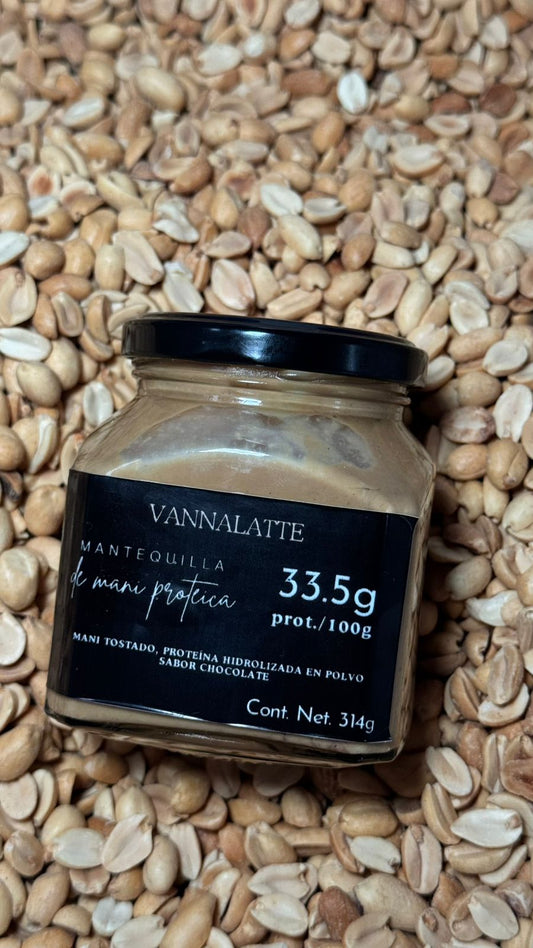 Mantequilla de maní proteica